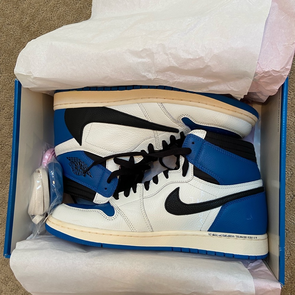 Travis Scott X Fragment Jordan 1 High Worn Once Size 11